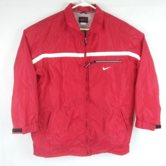 red and white nike jacket